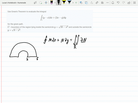 use-greens-theorem-to-evaluate-the-integral-int_cy-x-d-x2-x-y-d-y-for-the-given-path-c-boundary-of-3