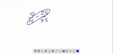 determine-whether-the-ratios-are-proportional-frac1014-stackrel-frac2535