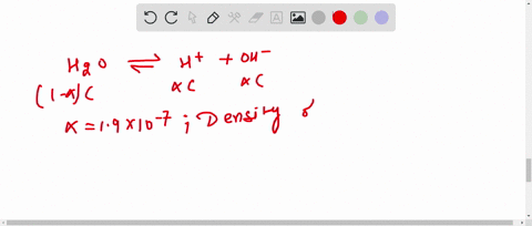 the-degree-of-dissociation-of-water-at-25circ-mathrmc-is-19-times-10-7-and-density-is-10-mathrmg-mat