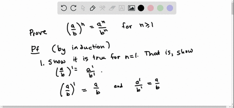 use-mathematical-induction-to-prove-the-property-for-all-integers-n-geq-1-leftfracabrightnfracanbn