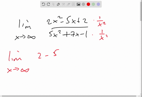 find-each-limit-lim-_x-rightarrow-infty-frac2-x2-5-x25-x27-x-1
