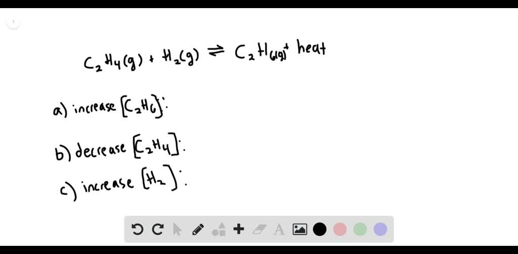 SOLVED Ethylene C2 H4 reacts with hydrogen to form ethane C2