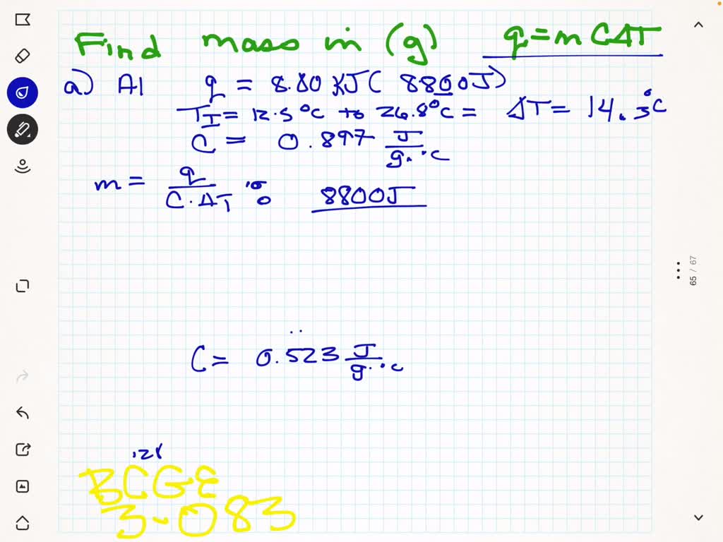 SOLVEDCalculate the mass, in grams, for each of the following using