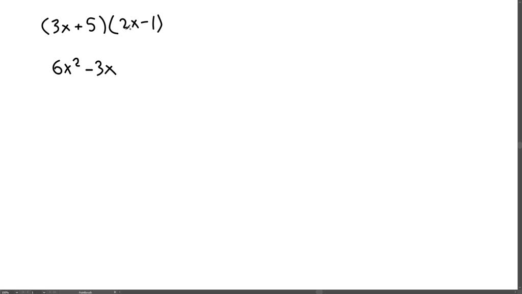 A Uso de FOIL Multiplique las expresiones algebraicas usando el método ...