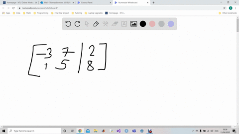 write-the-system-of-linear-equations-represented-by-the-augmented-matrix-utilize-the-variables-x-y-7