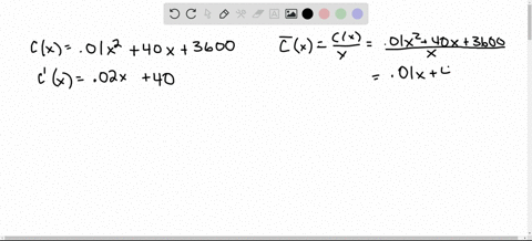 let-cx-be-the-cost-function-and-barcx-be-the-average-cost-function-suppose-that-cx001-x240-x3600-sho