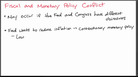 why-might-an-expansionary-fiscal-policy-and-a-contractionary-monetary-policy-work-aqainst-each-other