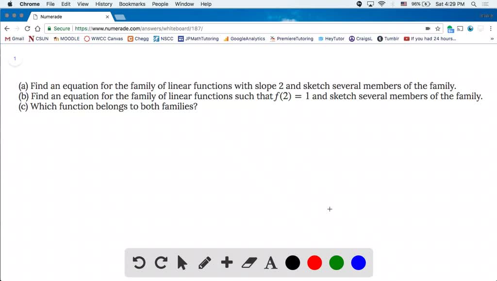 solved-a-find-an-equation-for-the-family-of-linear-functions-with