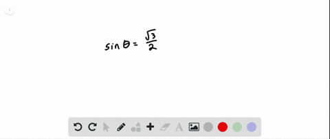 find-the-measure-of-the-acute-angle-theta-for-which-the-sine-or-cosine-is-given-sin-thetafracsqrt32
