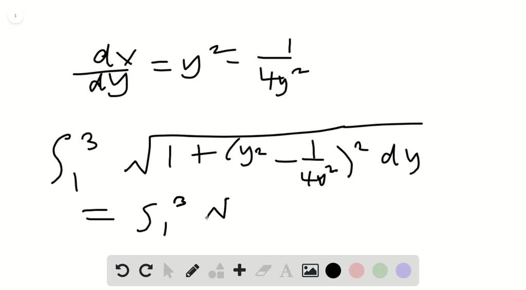 find the exact length of the curve analytically by antidifferentiation