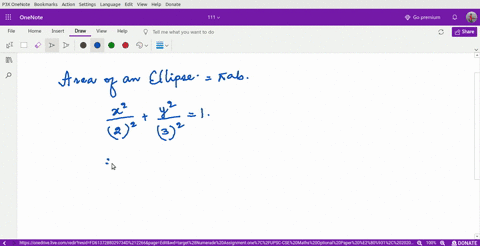 area-bounded-by-the-ellipse-fracx24fracy291-is-equal-to-a-6-pi-sq-units-b-3-pi-sq-units-c-12-pi-sq-u