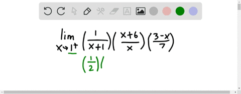 lim-_x-rightarrow-1-leftfrac1x1rightleftfracx6xrightleftfrac3-x7right