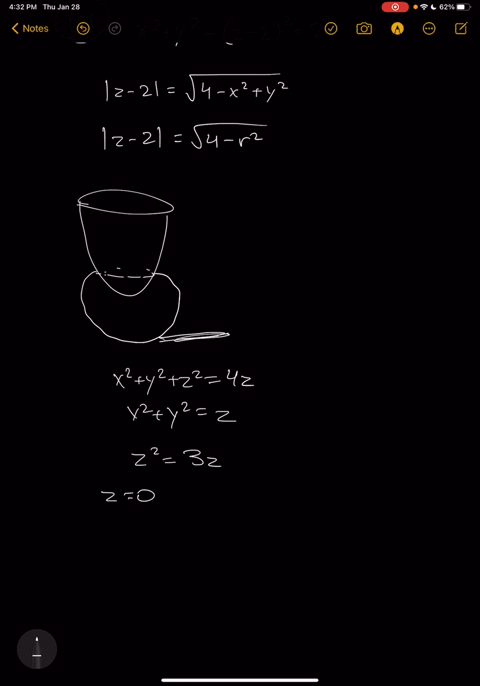 find-the-area-of-the-part-of-the-sphere-x2-y2-z2-4z-that-lies-inside-the-paraboloid-z-x2-y2