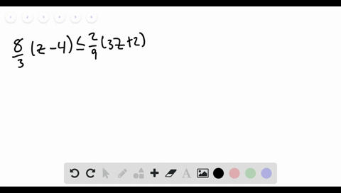 solve-each-inequality-and-graph-the-solution-frac83z-4-leq-frac293-z2