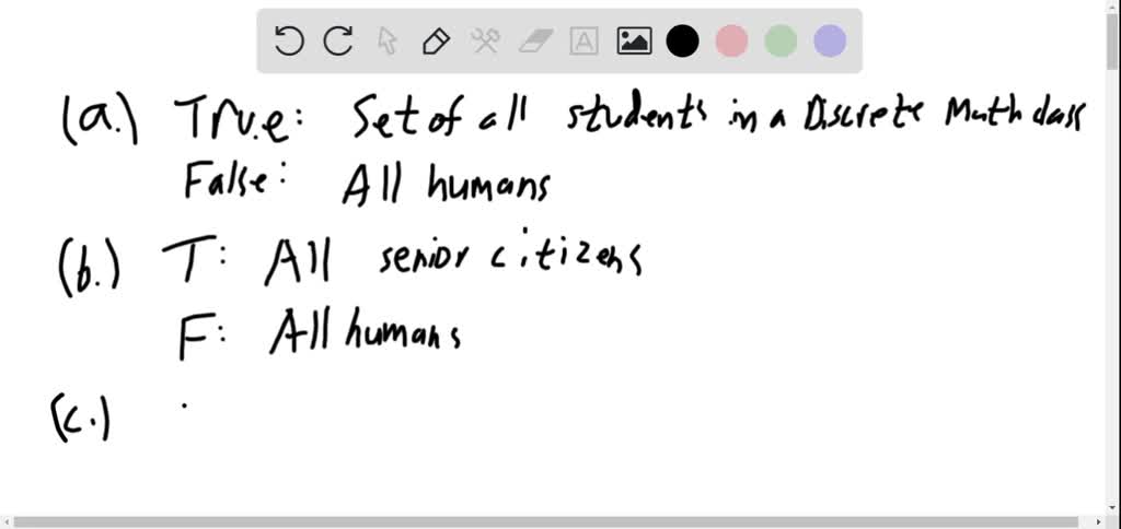 SOLVED For Each Of These Statements Find A Domain For Which The 