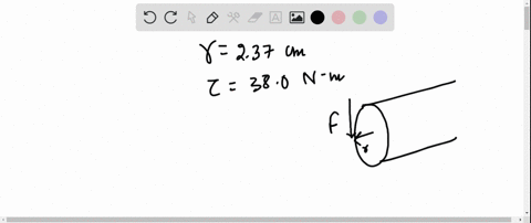 if-the-torque-on-a-shaft-of-radius-237-mathrmcm-is-380-mathrmn-mathrmm-fig-733-what-force-is-applied