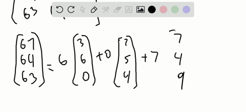 SOLVED:(a) Express each column vector of A A as a linear combination of ...