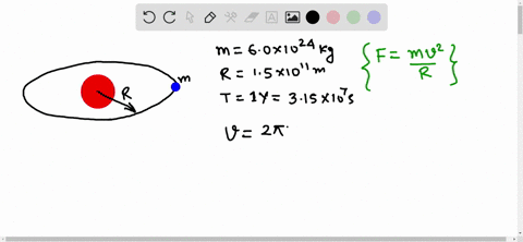calculate-the-centripetal-force-on-the-earth-as-it-rotates-around-the-sun-the-mass-of-the-earth-is-a