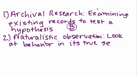 match-the-following-forms-of-research-to-their-definition-1-archival-research-2-naturalistic-observa