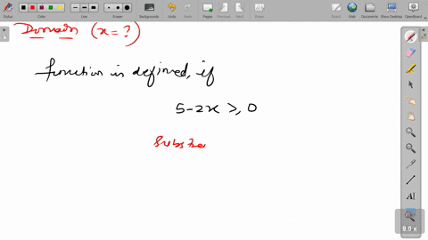 find-the-domain-of-the-given-expression-sqrt5-2-x-2