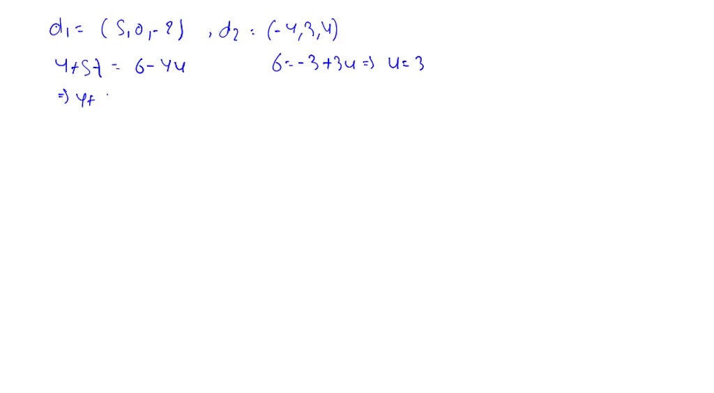 SOLVED:Determine whether the given pairs of lines are parallel ...