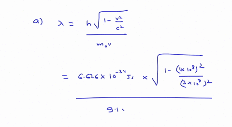 find-the-de-broglie-wavelength-of-a-an-electron-whose-speed-is-10-times-10a-mathrmm-mathrms-and-6-an
