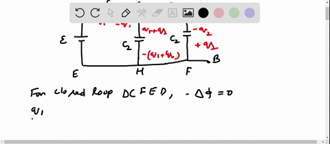 let-us-distribute-the-charges-as-shown-in-the-figure-now-we-know-that-in-a-closed-circuit-delta-varp
