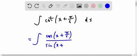 evaluate-the-integral-int-cot-leftxfracpi6right-d-x