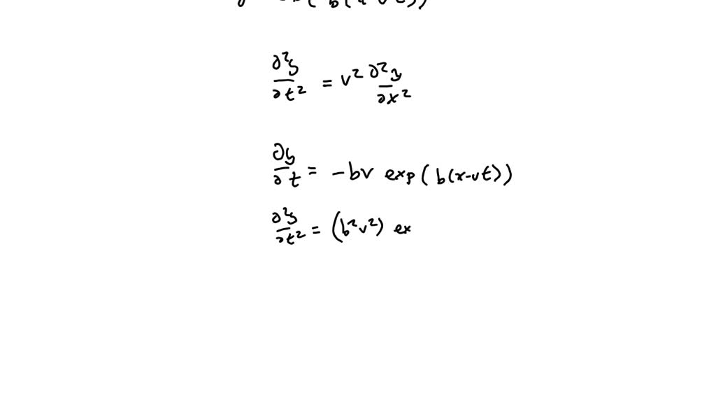 SOLVED: Demuestre Que La Función De Onda Y=e^β(x-v T) Es Una Solución ...