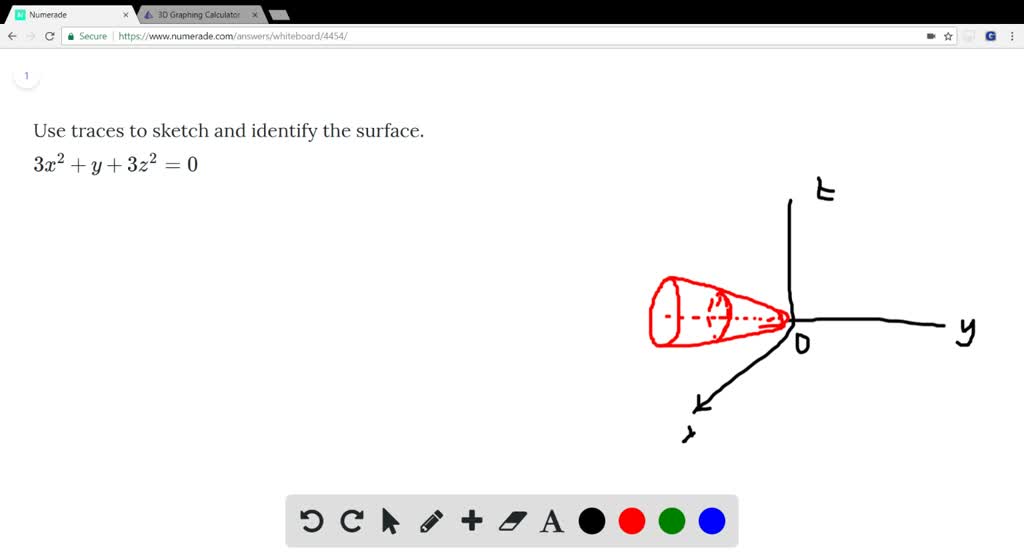 Use Traces To Sketch And Identify The Surface 3x