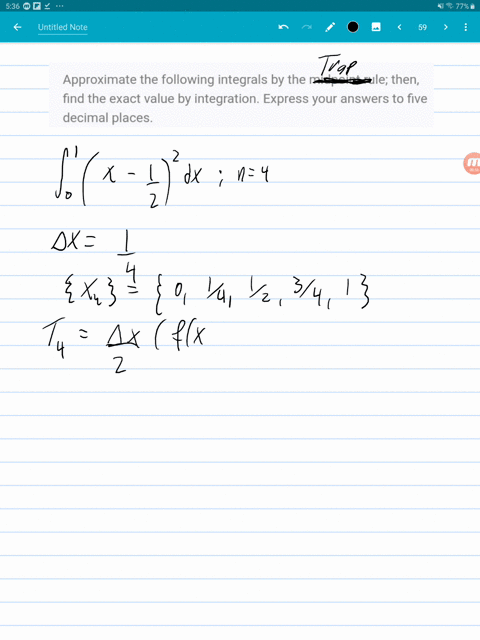 approximate-the-following-integrals-by-the-trapezoidal-rule-then-find-the-exact-value-by-integration