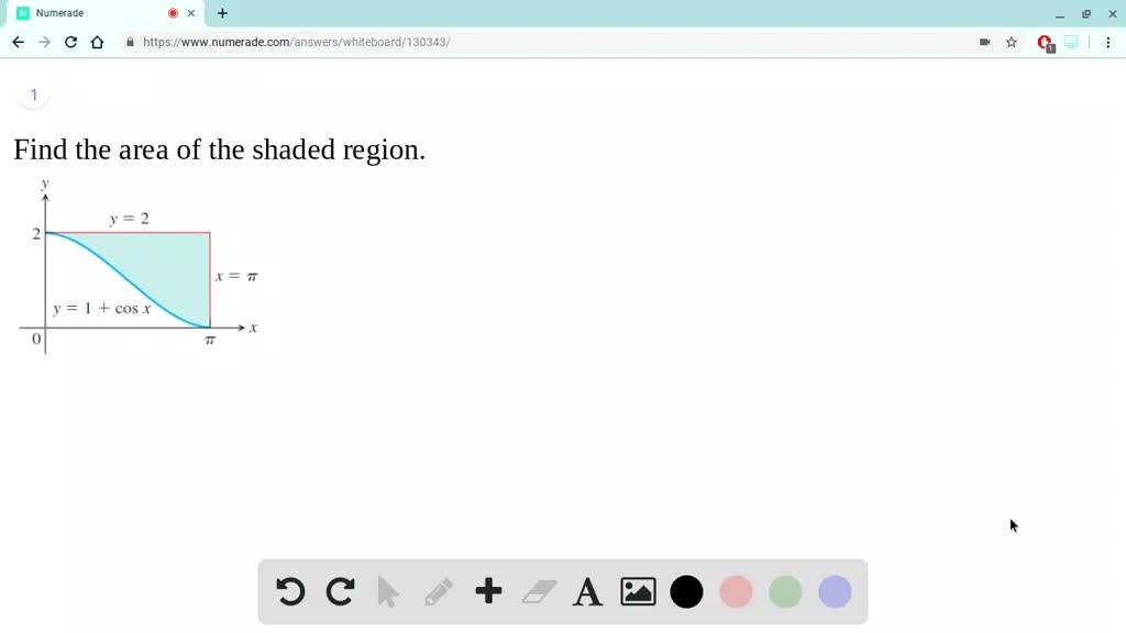 SOLVED:Find the areas of the shaded regions in Exercises 51-54