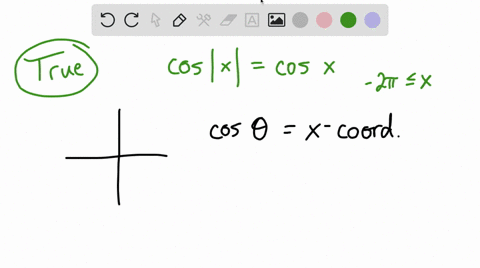 are-the-statements-true-or-false-give-an-explanation-for-your-answer-cos-xcos-x-for-2-pi-x-2-pi-2