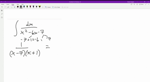 evaluate-the-integral-int-fracd-xx2-6-x-7