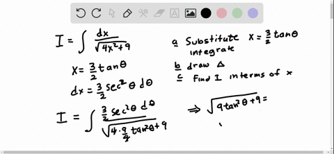 evaluate-the-integral-by-following-the-steps-given-iint-fracd-xsqrt4-x29-a-show-that-the-substitutio