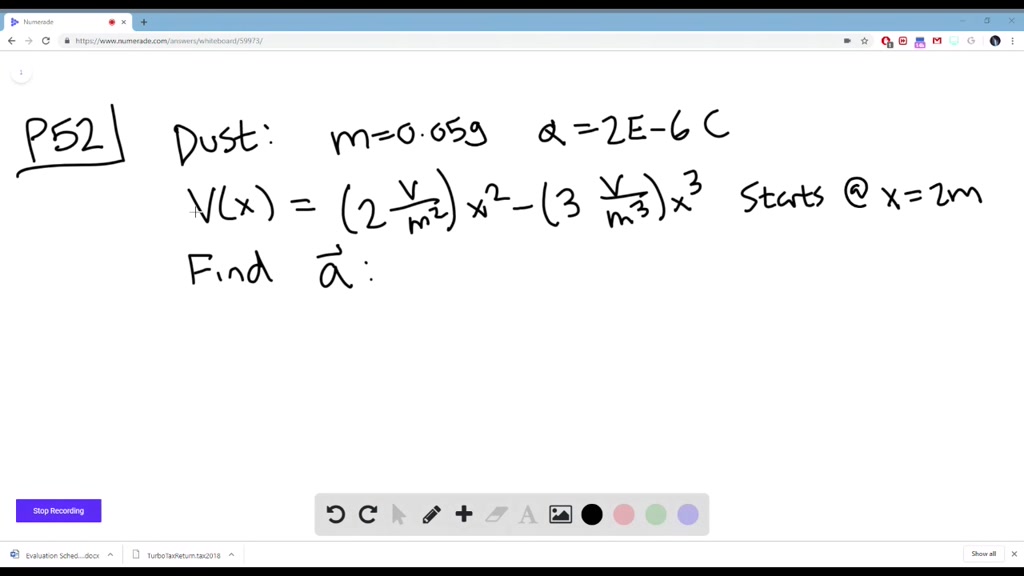 Solved Ii A Dust Particle With Mass Of 0 050 M