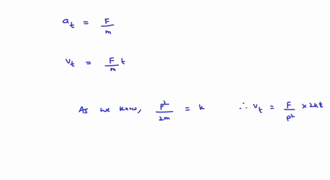 a-particle-is-moving-with-momentum-p-and-kinetic-energy-k-in-a-gravity-free-space-lambda-constant-fo