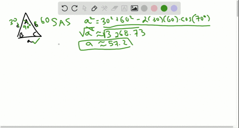 solving-a-triangle-solve-triangle-abc-b60-quad-c30-quad-angle-a70circ