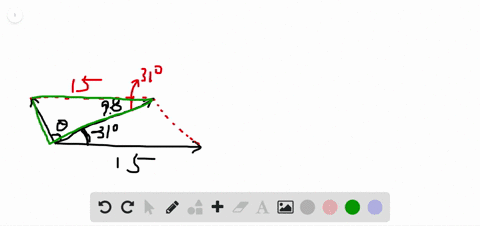 solve-each-problem-the-resultant-of-a-15-lb-force-and-another-force-has-a-magnitude-of-98-ib-at-an-a
