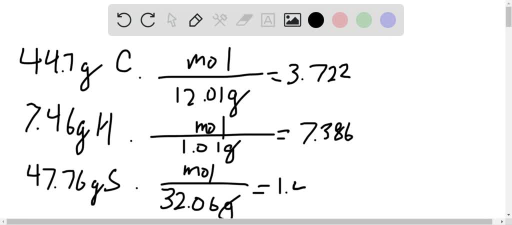 SOLVED:Skunks Analysis of skunk spray yields a molecule with 44.77 % C
