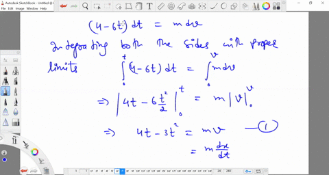 a-block-of-mass-200-mathrmkg-is-initially-at-rest-at-x0-on-a-slippery-horizontal-surface-for-which-t