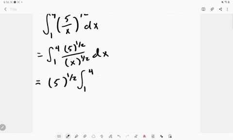 21-44-evaluate-the-integral-int_14-sqrtfrac5x-d-x