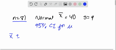 a-sample-of-81-observations-is-taken-from-a-normal-population-the-sample-mean-is-40-and-the-sample-s