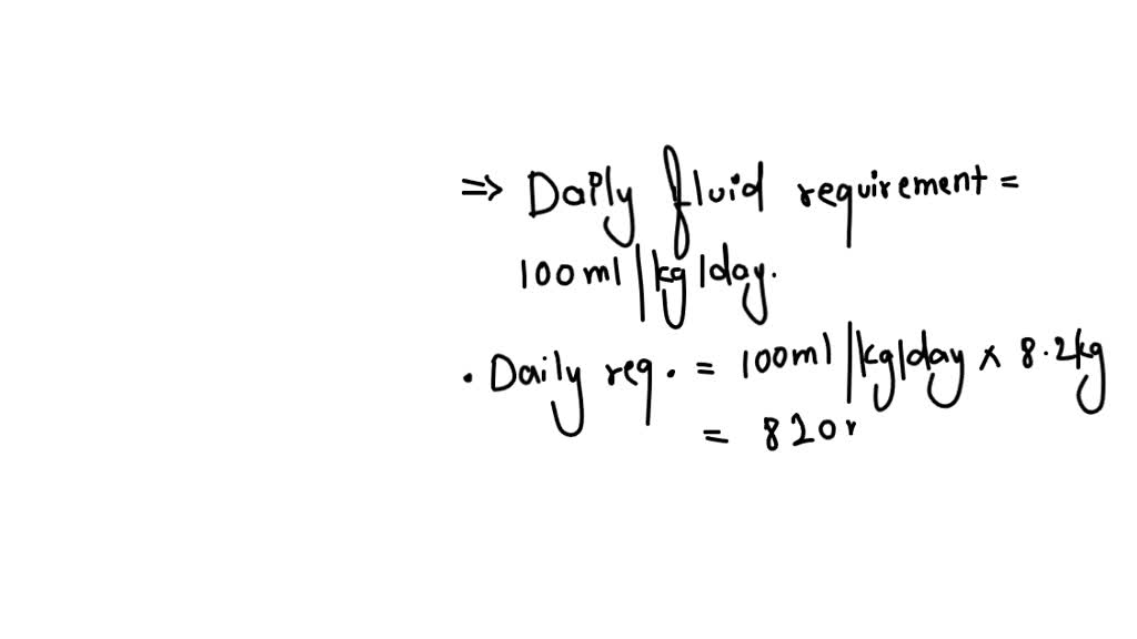 A patient needs 1800 milliliters of formula a day. If the patient is to ...