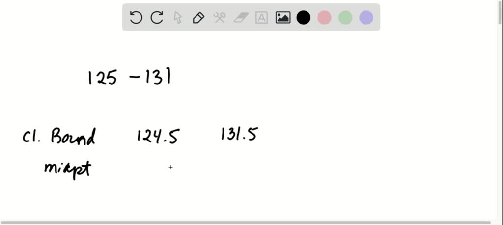 Find The Class Boundaries Midpoint And Width Of The SolvedLib