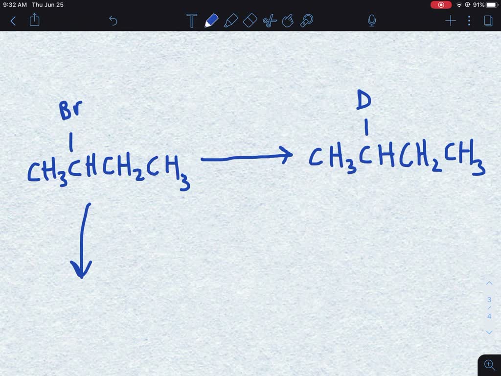 How might you replace a halogen substituent by a deuterium atom if you wanted to prepare a deuterated compound? (FIGURE CANNOT COPY)