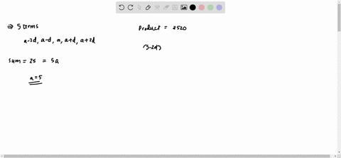 five-numbers-are-in-ap-whose-sum-is-25-and-product-is-2520-if-one-of-these-five-numbers-is-frac12-th