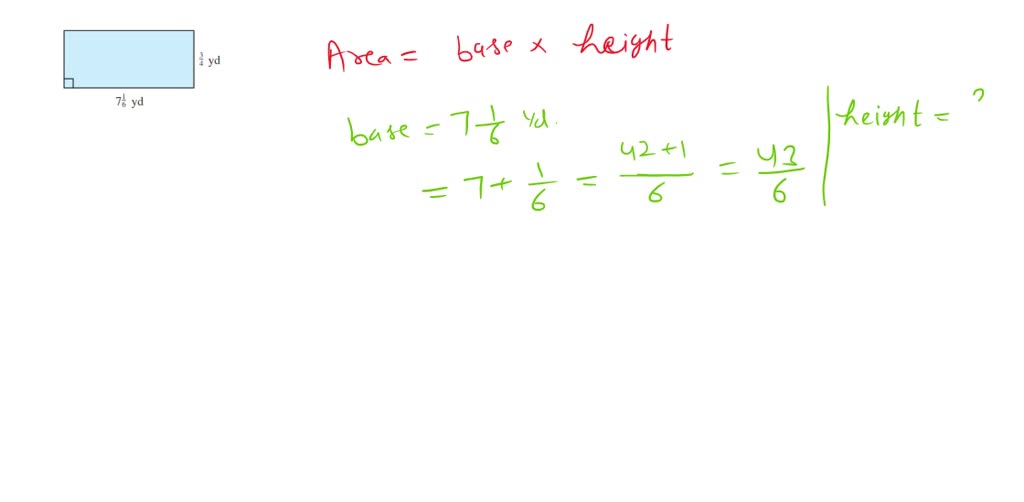 ⏩SOLVED:Geometry Find the area of the rectangle shown. (FIGURE CAN'T ...