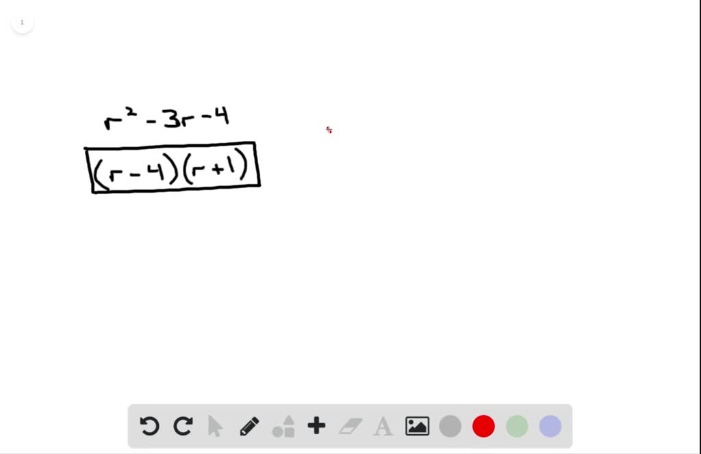 SOLVEDDesign The area of a rectangular rug is given by the trinomial r