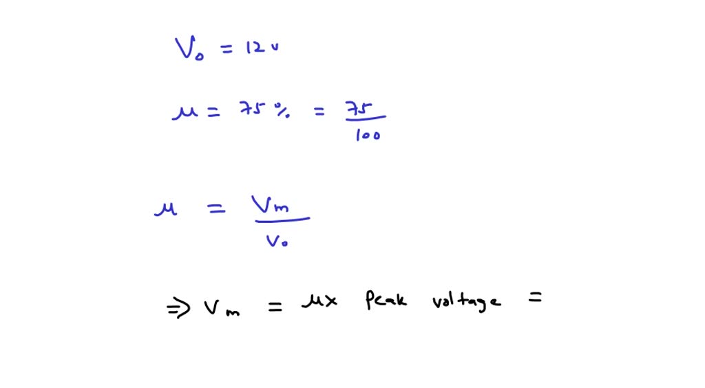 SOLVED:A carrier wave of peak voltage 12 V is used to transmit a ...